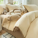 DecorBites™ Double-Layer Cotton Bedding Set - Soft, Skin-Friendly Solid Cover for Single Queen Bed