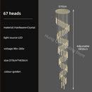 DecorBites™ Crystal Chandelier: Modern Luxury Pendant Lighting for Home Decor
