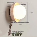 DecorBites™ LED Wall Lamp Pull Chain Yellow Stone Modern Mirror Light