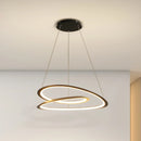 DecorBites™ Kepler Round LED Chandelier for Living Room Decor White Pendant Lamp