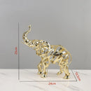 DecorBites™ Golden Openwork Animal Sculpture Set for Home Decoration