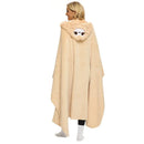 DecorBites™ Cute Sloth Flannel Shawl Blanket for Cozy Autumn & Winter Warmth