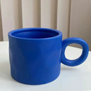 DecorBites™ 400ml Ceramic Coffee Mug with Round Handle, Home Drinking Cup