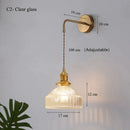 DecorBites™ Glass Shade LED Wall Lamp Switched Nordic Light for Luxury Living Room