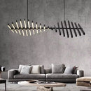 DecorBites™ LED Fishbone Pendant Chandelier for Modern Nordic Decor