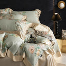 DecorBites™ Eucalyptus Fiber Bedding Set: Duvet Cover, Bed Sheet, Fitted Sheet, Pillowcases