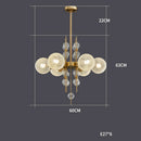 DecorBites™ Gold Chrome Bubble Ceiling Chandelier: 2025 Trend Hanging Lamps for Living Room