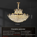 DecorBites™ Crystal Chandelier: Modern Nordic Luxury for Living Room, Dining Room, Bedroom