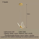 DecorBites™ LED Chandelier: Modern Butterfly Design, Acrylic, Exhibition Hall, Staircase, Bedroom Night Lamp Lighting Fixtures