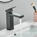 DecorBites™ Gold Stainless Steel Bathroom Basin Faucet Mixer Deck Mounted