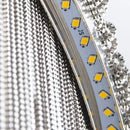 DecorBites™ LED Aluminum Tassel Chandelier: Modern Dimmable Light for Living Room, Hotel, Hall