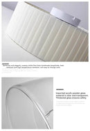 DecorBites™ Glass Shade Ceiling Lamp: Round Flush Mount Light for Hallway, Bedroom, Kitchen.