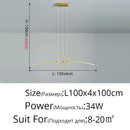 DecorBites™ LED Ceiling Chandelier: Modern Minimalist Kitchen Dining Table Lighting