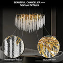 DecorBites™ Crystal Ceiling Chandelier for Bedroom and Living Room