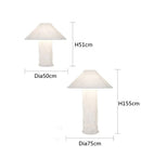 DecorBites™ Japanese Paper Floor Lamp: Nordic Design Wabi Sabi LED Table Lamp for Bedroom, Living Room