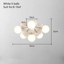 DecorBites™ Kids LED Ceiling Light: Iron Sheet Glass Chandelier