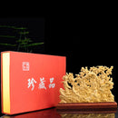DecorBites™ Eight Immortals Sculpture Decor, Lucky God of Wealth, Thuja Wood Carving Brand