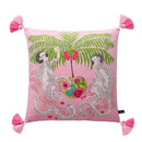 DecorBites™ Luxe Cheetah Halo Pillowcase: Decorative Tassel Cushion Cover GG Style