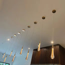 DecorBites™ Crystal Glass LED Pendant Lights for Restaurant, Bar, and Staircase