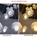 DecorBites™ Crystal Ceiling Chandelier for Staircase & Hallway, Elegant Long Cable Pendant Light