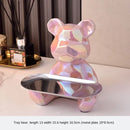 DecorBites™ Geometric Bear Piggy Bank Key Tray Cosmetic Bookshelf Statue & Storage Box