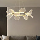 DecorBites™ LED Flower Chandelier: Luxury Acrylic Pendant for Modern Living, Bedroom & Kitchen