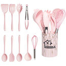 DecorBites™ 18Pcs Silicone Kitchen Utensils Turner Spatula Measuring Spoon Cooking Tool Set