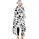 DecorBites™ Leopard Print Warm Wearable Lap Blanket - Soft Flannel Shawl Blanket