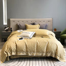 DecorBites™ Jacquard Satin & Egyptian Cotton Patchwork Bedding Set - 4pcs