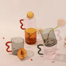 DecorBites™ Handmade Glass Mug High Borosilicate Heat-resistant Tea Coffee Cup