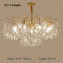 DecorBites™ Crystal Branch Chandelier: Modern Minimalist Luxury Lighting for Living Room and Bedroom
