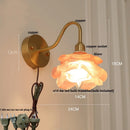 DecorBites™ Brass LED Wall Lights Pull Chain Switch Clear Glass Modern Vanity Mirror Light