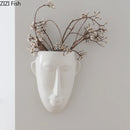 DecorBites™ Abstract Human Face Ceramic Vase Plant Pot Room Decoration