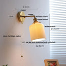 DecorBites™ Ceramic Canopy LED Wall Sconce Modern Bedroom Light Fixture