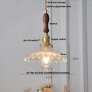 DecorBites™ Clear Glass Knob Switch LED Pendant Light Fixture: Modern Nordic Hanging Chandelier