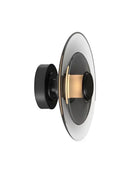 DecorBites™ Amber Glass Disc Wall Lamp: Modern Minimalist LED Sconce Lighting Fixture