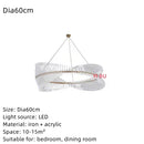 DecorBites™ Golden Round Ceiling Chandelier for Bedroom Dining Art Gallery Indoor LED Fixture