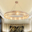 DecorBites™ Gold K9 Crystal LED Ring Chandelier Pendant Light for Home Decor