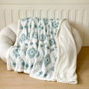 DecorBites™ Geometric Jacquard Taff Velvet Blanket Lamb Wool Warm Nap Bed Sheets
