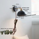 DecorBites™ Copper LED Wall Lights Pull Chain Switch Modern Bedside Lamp