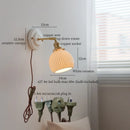 DecorBites™ Ceramic Wall Sconce Light Copper Arm Nordic Minimalism Bedroom Bathroom Mirror