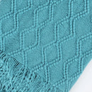 DecorBites™ Knitted Woolen Blanket - Cozy Home Accent and Travel Essential