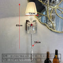 DecorBites™ Crystal Wall Lamp: European Style Luxury Mirror Headlight for Bedroom, Living Room & Dining Room