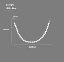 DecorBites™ Glass Gold Pendant Light for Living Room Luxury Bubble Necklace