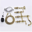 DecorBites™ Gold Kitchen Faucet with Hand Shower and Pot Filler Tap