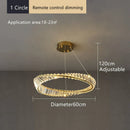 DecorBites™ Crystal Ceiling Chandelier: Modern Luxury LED Pendant Light for Kitchen Living Room Hall Décor