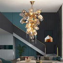 DecorBites™ Crystal Duplex Chandelier: Modern Artistic Living Room Lighting