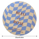 DecorBites™ Korean Style Round Bamboo Fiber Dining Plate for Desserts, Fruits, and Cakes