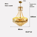 DecorBites™ Crystal Water Drop Chandelier for Kitchen Dining Room