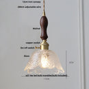 DecorBites™ Clear Glass LED Pendant Bar Kitchen Nordic Copper Dining Room Suspension